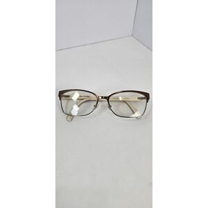 Vera Bradley Carianne Mocha Mint 55-16-135 Rectangular Eyeglass Frames
